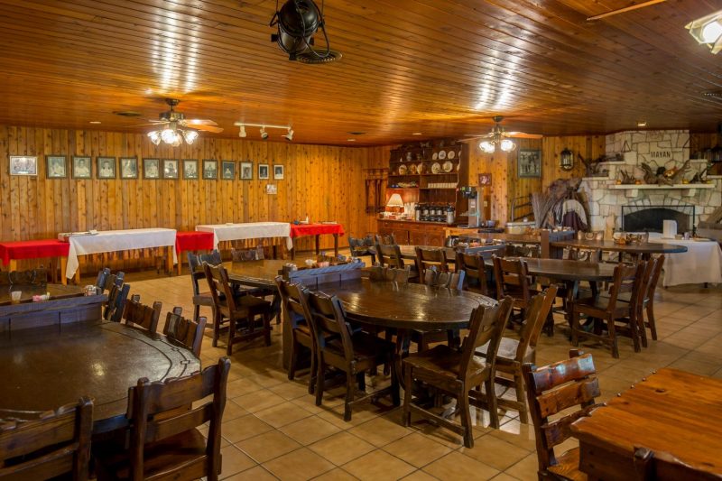 Indoor seating area