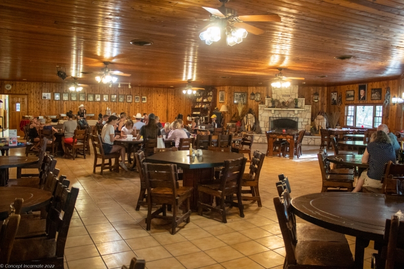 Guests gathered in the dining area for Bingo Night