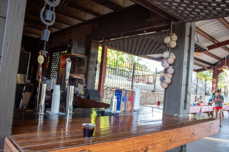 Outdoor bar.